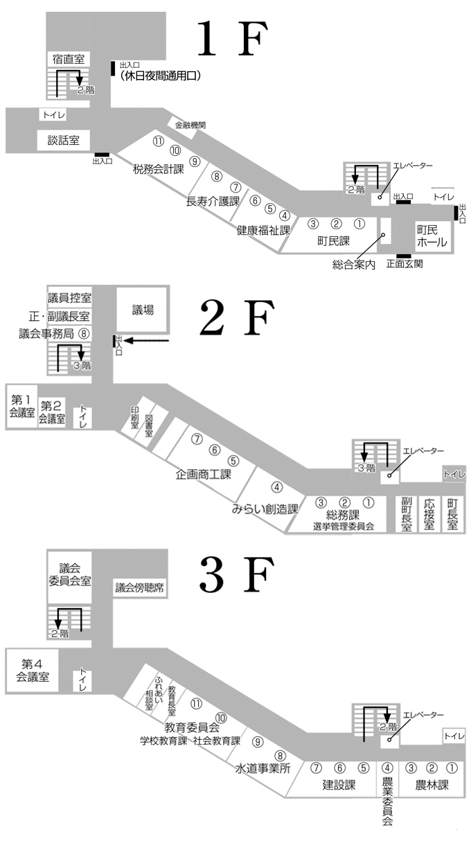 岩手町役場庁舎マップ